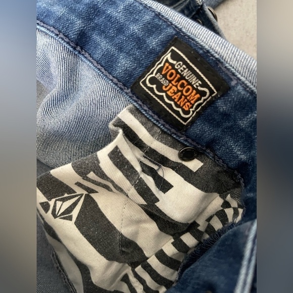 Volcom Super Stoned Skinny Denim Overalls Size XS - Picture 11 of 14